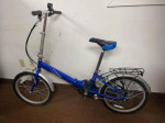 Verso Cologne 20" 7 Speed Folding Compact City Commuter Bike, Blue (NOT Electri