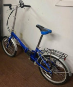 Verso Cologne 20" 7 Speed Folding Compact City Commuter Bike, Blue (NOT Electri