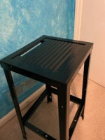 Black Metal Stool / Table