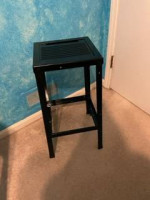 Black Metal Stool / Table