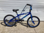 GOOD USED BLUE 20” GENESIS KROME 2.0 BMX/STUNT BIKE W/PEGS