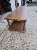 Coffee table vintage solid wood