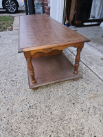 Coffee table vintage solid wood
