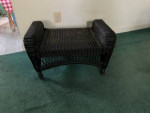 Wicker Look Footstool / Table