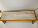 Medallion Limited marble giltwood coffee table