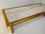 Medallion Limited marble giltwood coffee table