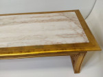 Medallion Limited marble giltwood coffee table