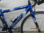 GIANT OCR 2; 4'11" to 5'3"; blue; double braking; STI; PMC; triathlon