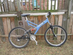 large dual suspension bike