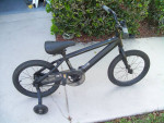 Childrens 16'' bicycle with training wheels excellent