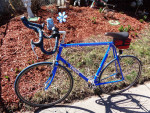 Blue Aluminum Trek 25 1/2" 1000 Road Racing Bike