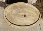 Vintage Oval Wood Cocktail Table