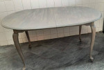 Painted Cherrywood Oval Kitchen/Dining Table RH Dupe