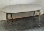 Painted Cherrywood Oval Kitchen/Dining Table RH Dupe