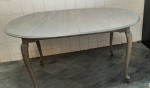 Painted Cherrywood Oval Kitchen/Dining Table RH Dupe