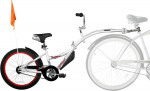BICYCLE Weeride Co Pilot Tag Along Trailer Bike - Silver, 20-Inch