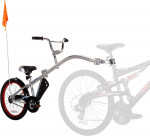 BICYCLE Weeride Co Pilot Tag Along Trailer Bike - Silver, 20-Inch