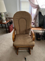 glider rocker&Granite Top End Table Both