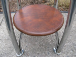 Terrific Round Beveled Glass Table With Lower Shelf