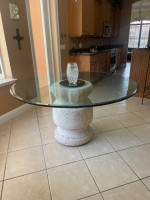 Glass Round Table (High Quality)