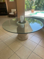 Glass Round Table (High Quality)