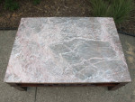 Spectacular Heritage Henredon Mahogany and Granite Coffee Table