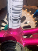 Girls bicycle, 18 inch bike