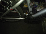 24 Huffy with Bag And Light plus unopened pad lock for bike. Gray/blk