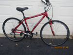 TREK 7300; 5'3" to 5'6"; hybrid; almost brand new; was $600; red;