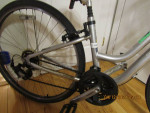 TREK 7100; 5'1" to 5'4"; step thru hybrid; grey