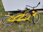 Reduced price like new Kulana Tandum Bike  built for 2 and child seat