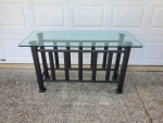 Mission style console table