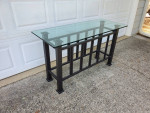 Mission style console table