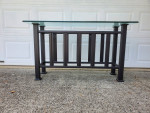 Mission style console table