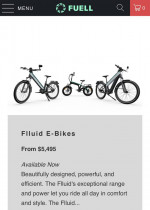 Fuell Flluid 1 Electric Bike Large Blue Frame