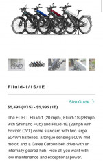 Fuell Flluid 1 Electric Bike Large Blue Frame