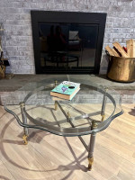 Glass Top Coffee Table - Excellent Condition!