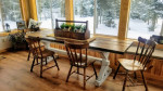 Rustic Farmhouse Dining Table - Tressle Style