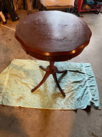 Reduced: Round Drum End Table (1 drawer)