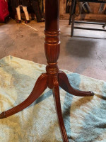 Reduced: Round Drum End Table (1 drawer)