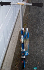 Razor A5 Lux Kick Foldable Scooter - Blue, Large Wheels, Lightweight
