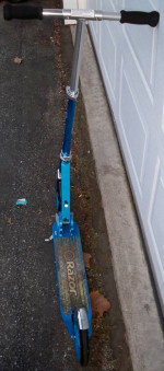 Razor A5 Lux Kick Foldable Scooter - Blue, Large Wheels, Lightweight