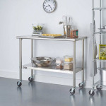NIB Trinity 48” Stainless Steel Table w/ Casters