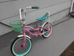 14  INCH BICYCLE PINK/BLUE /WH-     FOR     KIDS