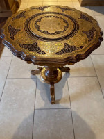 Indian Rosewood Table With 2 Folding Chairs