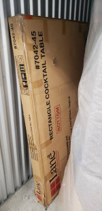 New in box rectangle cocktail table by lane
