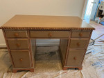 Wood desk table