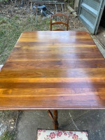 Vintage Solid Wood Drop Leaf Table