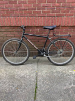 Diamond Back Outlook BMX bike with rack and helmet