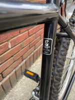 Diamond Back Outlook BMX bike with rack and helmet